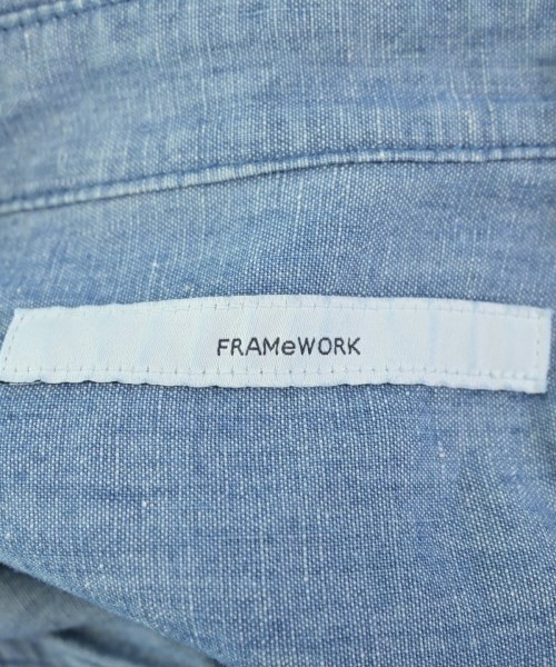FRAMeWORK（フレームワーク）カジュアルシャツ 紺 サイズ:F レディース/2200686948032