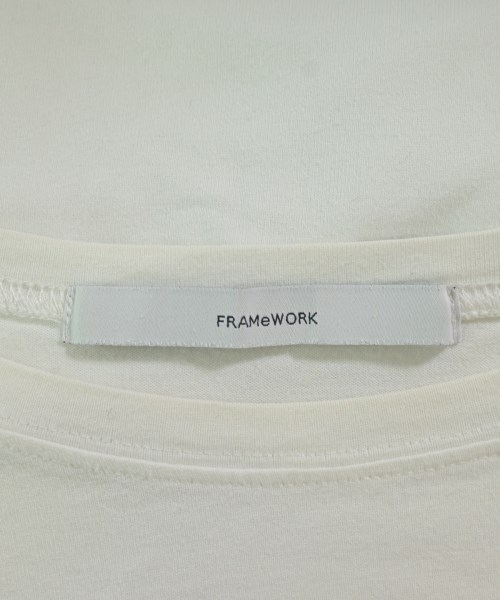 FRAMeWORK（フレームワーク）Tシャツ・カットソー 白 サイズ:F レディース/2200692282038