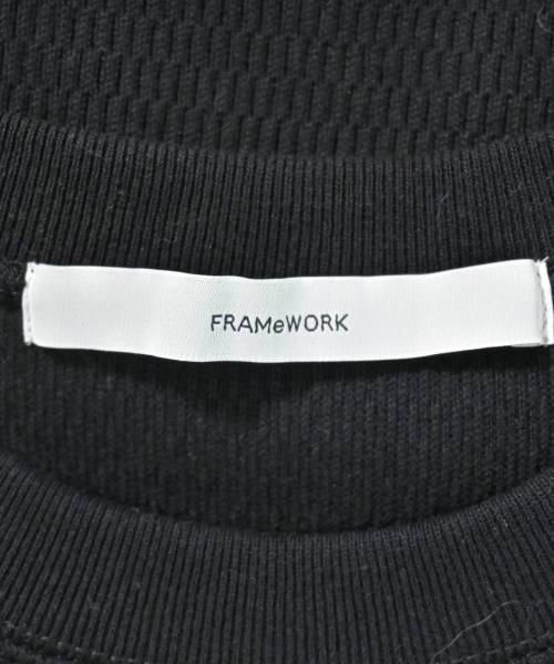 FRAMeWORK（フレームワーク）Tシャツ・カットソー 黒 サイズ:F レディース/2200690113044