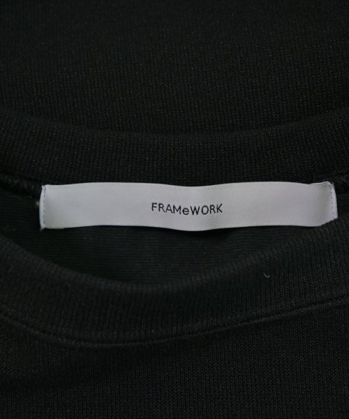 FRAMeWORK（フレームワーク）Tシャツ・カットソー 黒 サイズ:F レディース/2200692850046