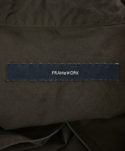 FRAMeWORK（フレームワーク）カジュアルシャツ 茶 サイズ:F レディース/2200696670039