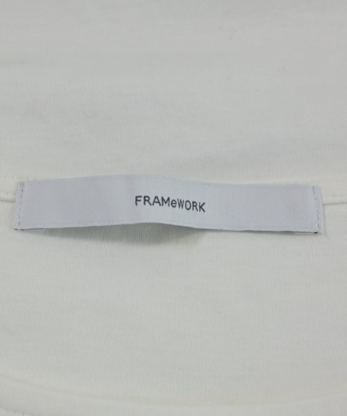 FRAMeWORK（フレームワーク）Tシャツ・カットソー 白 サイズ:F レディース/2200690893083