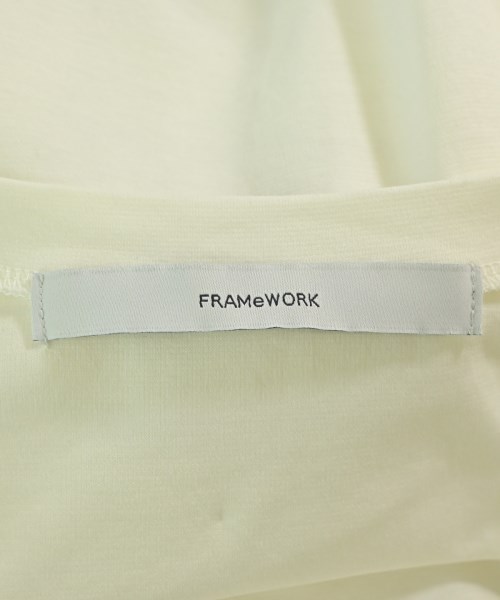 FRAMeWORK（フレームワーク）Tシャツ・カットソー 白 サイズ:F レディース/2200684031026