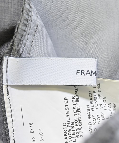 FRAMeWORK（フレームワーク）スラックス グレー サイズ:34(XS位) レディース/2200692720011