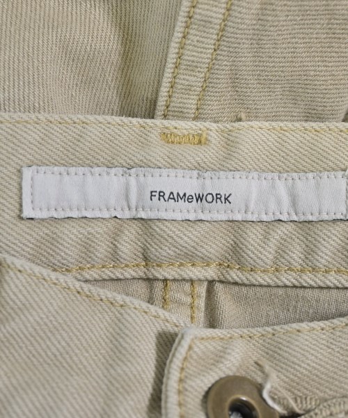 FRAMeWORK（フレームワーク）デニムパンツ ベージュ サイズ:38(M位) レディース/2200694016112