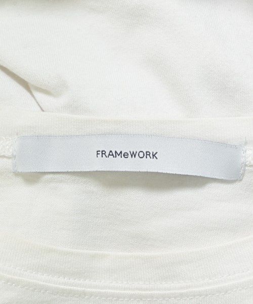 FRAMeWORK（フレームワーク）Tシャツ・カットソー 白 サイズ:F レディース/2200699725064