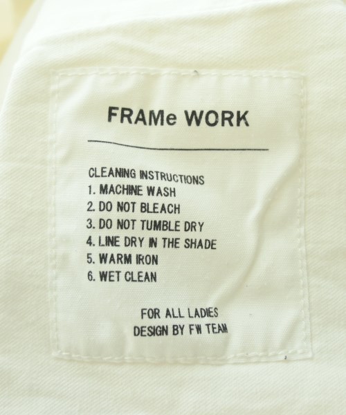 FRAMeWORK（フレームワーク）デニムパンツ 白 サイズ:36(S位) レディース/2200695350192