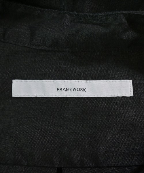FRAMeWORK（フレームワーク）カジュアルシャツ 黒 サイズ:F レディース/2200698668126