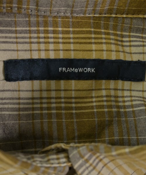 FRAMeWORK（フレームワーク）カジュアルシャツ 茶 サイズ:F レディース/2200654843017