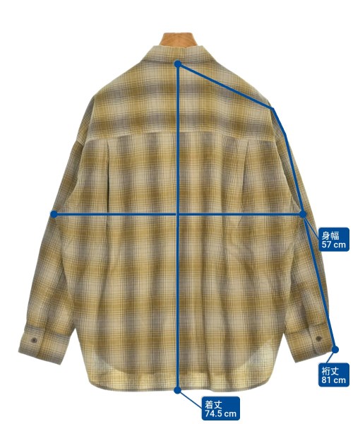 FRAMeWORK（フレームワーク）カジュアルシャツ 茶 サイズ:F レディース/2200654843017