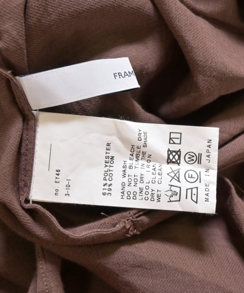 FRAMeWORK（フレームワーク）ブラウス 茶 サイズ:F レディース/2200655245049