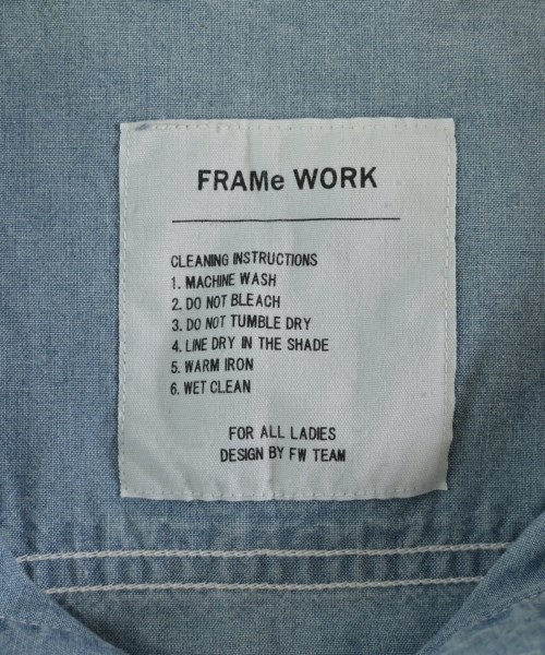 FRAMeWORK（フレームワーク）カジュアルシャツ 青 サイズ:F レディース/2200655245056