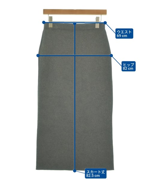 FRAMeWORK（フレームワーク）ロング・マキシ丈スカート グレー サイズ:38(M位) レディース/2200649967070