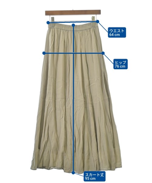 FRAMeWORK（フレームワーク）ロング・マキシ丈スカート ベージュ サイズ:36(S位) レディース/2200650051034