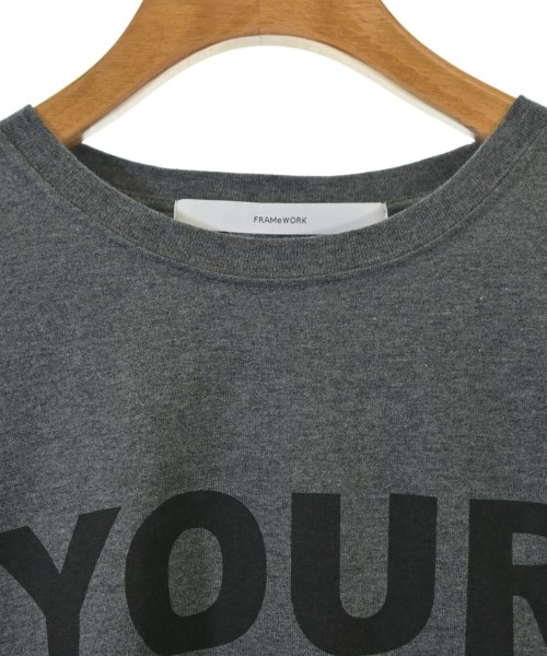 FRAMeWORK（フレームワーク）Tシャツ・カットソー グレー サイズ:F レディース/2200651605113