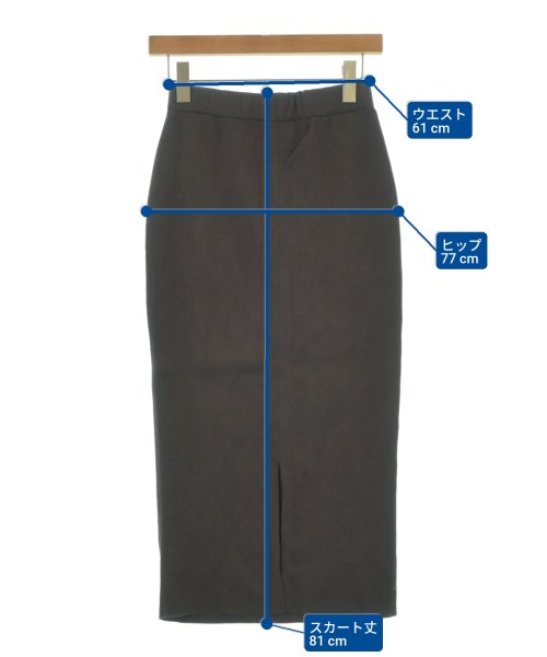 FRAMeWORK（フレームワーク）ロング・マキシ丈スカート 茶 サイズ:36(S位) レディース/2200657417024