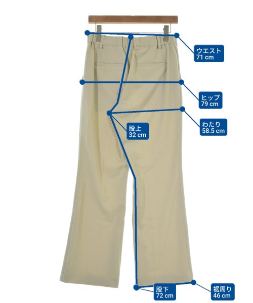 FRAMeWORK（フレームワーク）スラックス ベージュ サイズ:40(M位) レディース/2200655291091