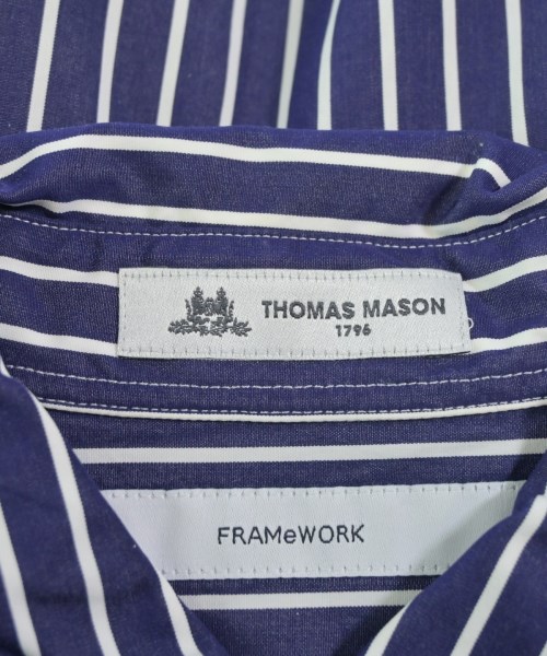 FRAMeWORK（フレームワーク）カジュアルシャツ 紺 サイズ:F レディース/2200656385034