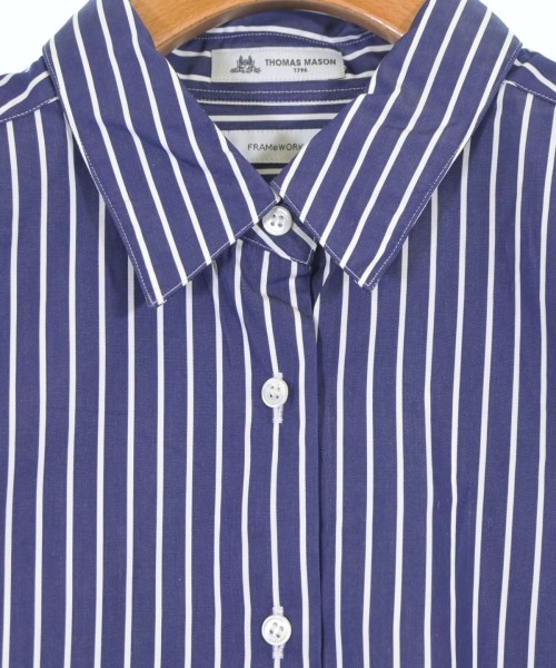 FRAMeWORK（フレームワーク）カジュアルシャツ 紺 サイズ:F レディース/2200656385034