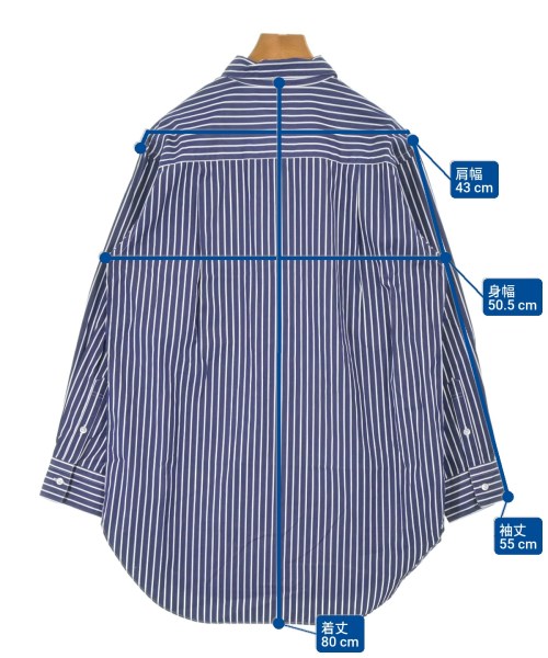 FRAMeWORK（フレームワーク）カジュアルシャツ 紺 サイズ:F レディース/2200656385034