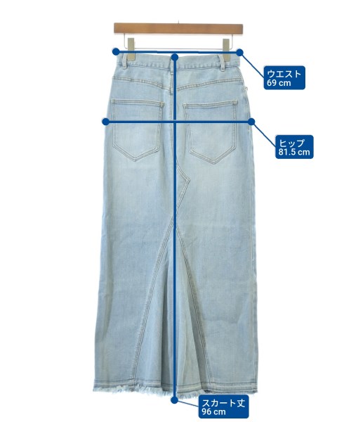 FRAMeWORK（フレームワーク）ロング・マキシ丈スカート 青 サイズ:38(M位) レディース/2200660429076
