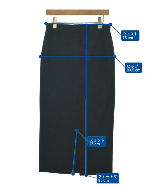 FRAMeWORK（フレームワーク）ロング・マキシ丈スカート 紺 サイズ:38(M位) レディース/2200657231187