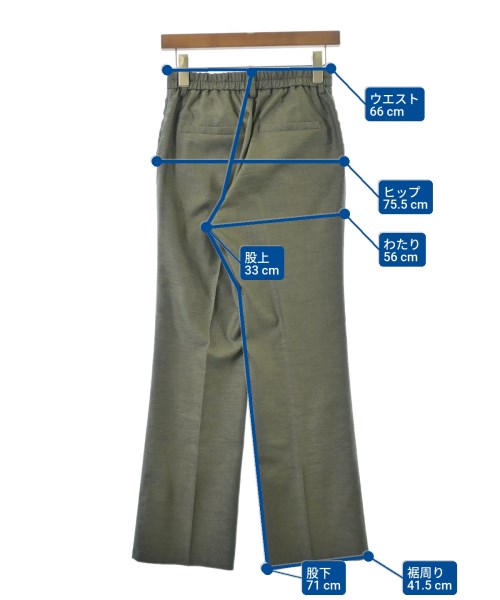 FRAMeWORK（フレームワーク）スラックス 緑 サイズ:36(S位) レディース/2200654252031