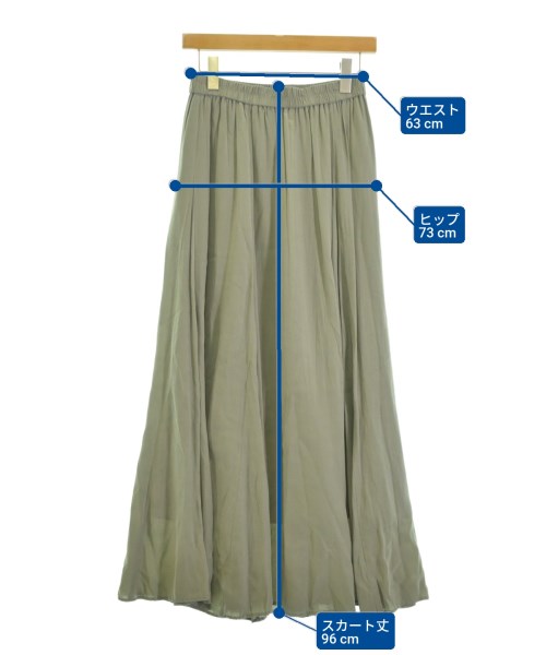 FRAMeWORK（フレームワーク）ロング・マキシ丈スカート グレー サイズ:36(S位) レディース/2200655930174