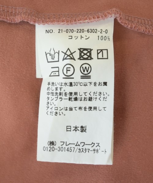 FRAMeWORK（フレームワーク）Tシャツ・カットソー オレンジ サイズ:F レディース/2200707293042