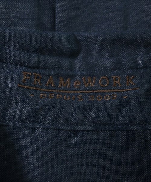 FRAMeWORK（フレームワーク）カジュアルシャツ 紺 サイズ:F レディース/2200711111059