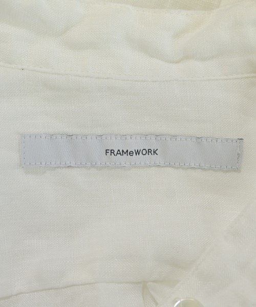 FRAMeWORK（フレームワーク）カジュアルシャツ 白 サイズ:F レディース/2200712490078