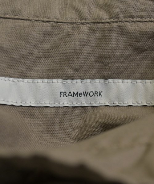 FRAMeWORK（フレームワーク）カジュアルシャツ 茶 サイズ:F レディース/2200715019122