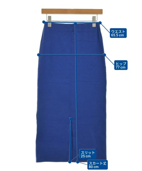 FRAMeWORK（フレームワーク）ロング・マキシ丈スカート 青 サイズ:36(S位) レディース/2200632034185