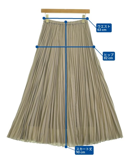 FRAMeWORK（フレームワーク）ロング・マキシ丈スカート ベージュ サイズ:36(S位) レディース/2200637877022