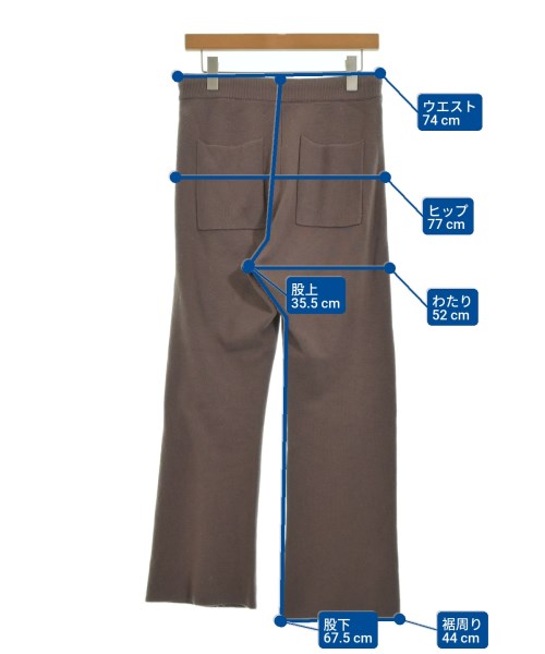 FRAMeWORK（フレームワーク）スウェットパンツ 茶 サイズ:38(M位) レディース/2200640506018