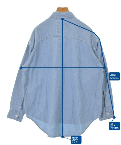 FRAMeWORK（フレームワーク）カジュアルシャツ 紺 サイズ:F レディース/2200641251023