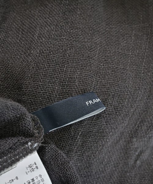 FRAMeWORK（フレームワーク）カジュアルシャツ 茶 サイズ:F レディース/2200643463073