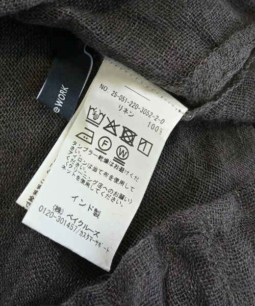 FRAMeWORK（フレームワーク）カジュアルシャツ 茶 サイズ:F レディース/2200643463073