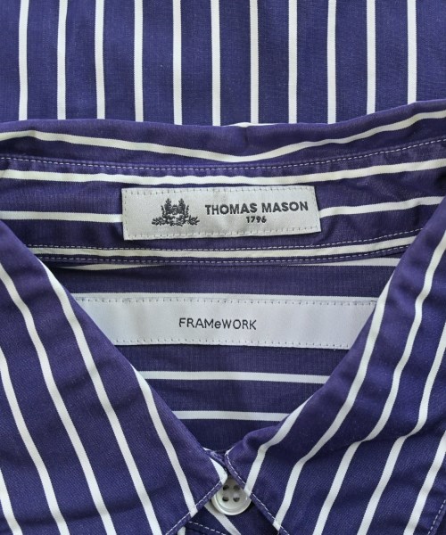 FRAMeWORK（フレームワーク）カジュアルシャツ 紺 サイズ:F レディース/2200639852027