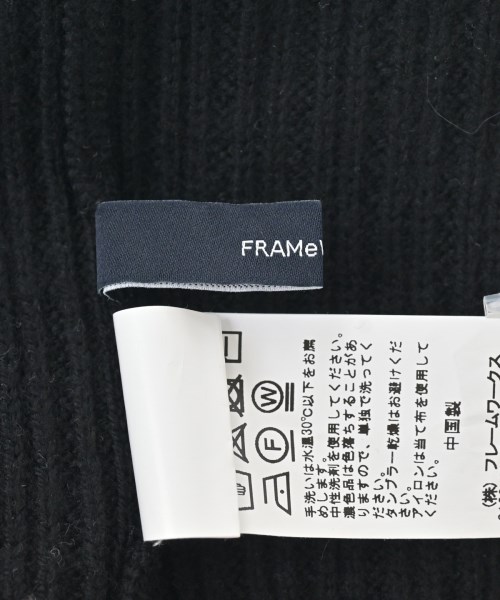 FRAMeWORK（フレームワーク）マフラー 黒 サイズ:- レディース/2200635397324