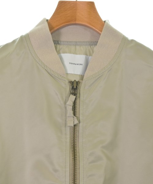 FRAMeWORK（フレームワーク）ミリタリーブルゾン グレー サイズ:38(M位) レディース/2200634732096