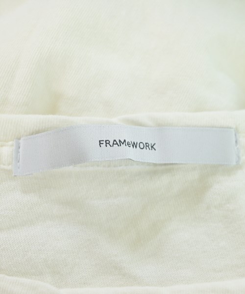 FRAMeWORK（フレームワーク）Tシャツ・カットソー 白 サイズ:F レディース/2200648183051