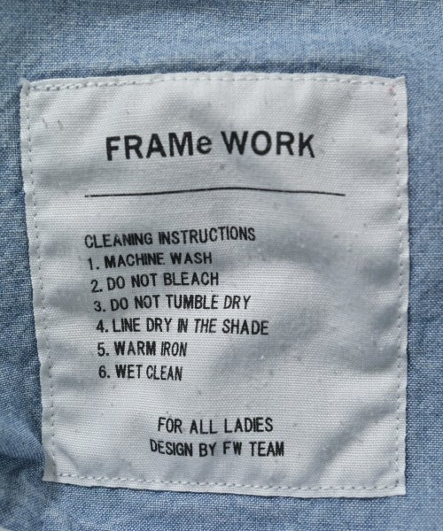 FRAMeWORK（フレームワーク）カジュアルシャツ 青 サイズ:F レディース/2200648358022