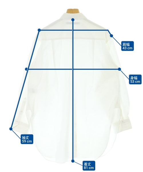 FRAMeWORK（フレームワーク）カジュアルシャツ 白 サイズ:F レディース/2200634991158
