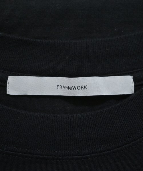 FRAMeWORK（フレームワーク）Tシャツ・カットソー 黒 サイズ:F レディース/2200639912042