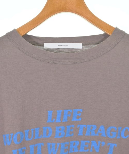 FRAMeWORK（フレームワーク）Tシャツ・カットソー 茶 サイズ:F レディース/2200640626075