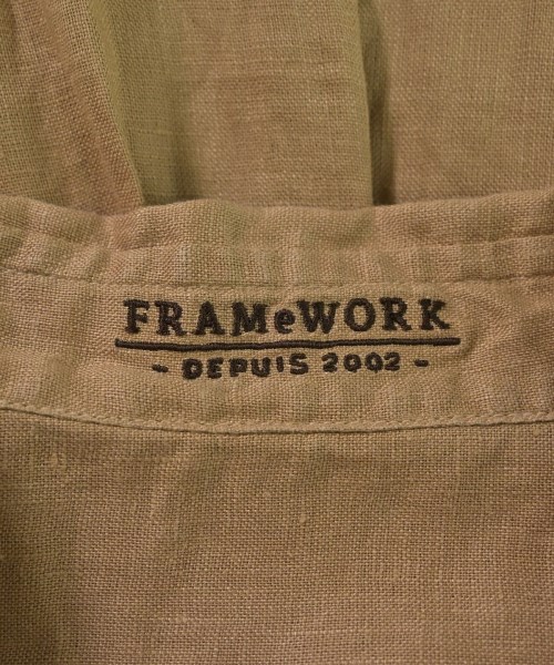 FRAMeWORK（フレームワーク）カジュアルシャツ 茶 サイズ:F レディース/2200642449108