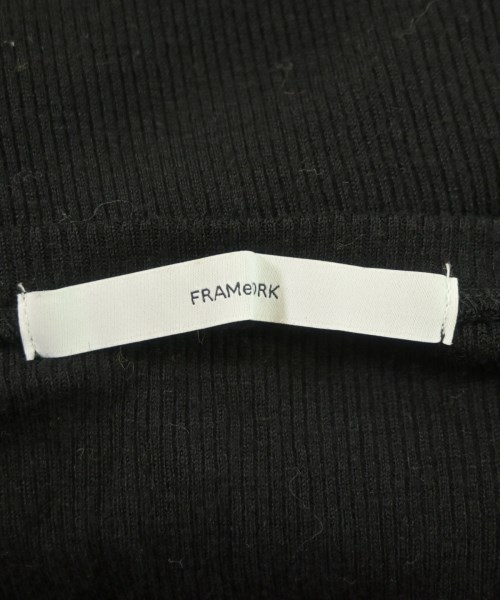 FRAMeWORK（フレームワーク）Tシャツ・カットソー 黒 サイズ:-(XS位) レディース/2200643923058