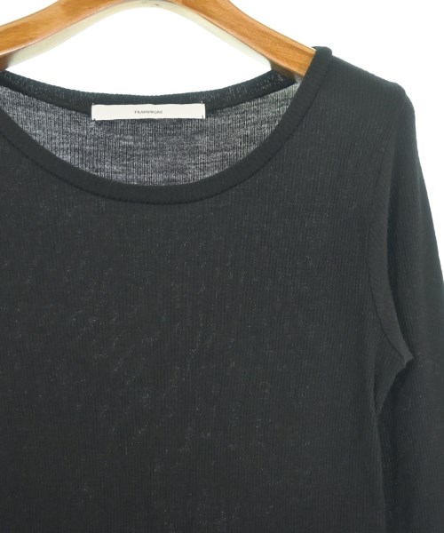 FRAMeWORK（フレームワーク）Tシャツ・カットソー 黒 サイズ:-(XS位) レディース/2200643923058