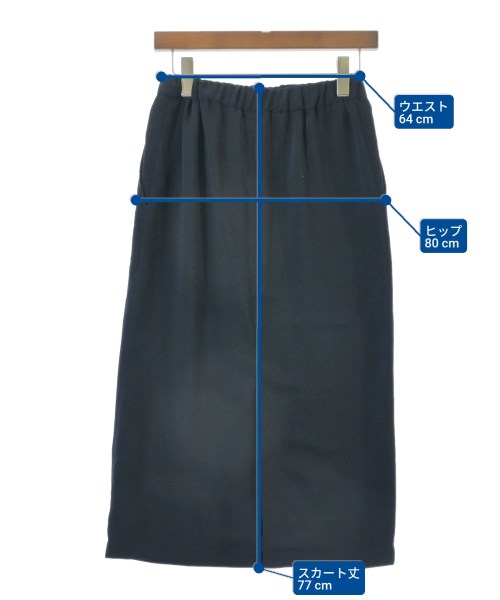 FRAMeWORK（フレームワーク）ロング・マキシ丈スカート 紺 サイズ:36(S位) レディース/2200645719062